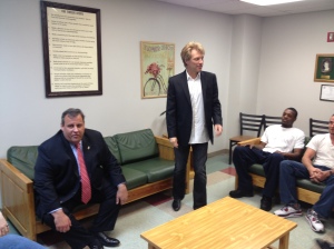 May 2, 2013: Christie & Bon Jovi touring Turning Point’s Paterson Facility